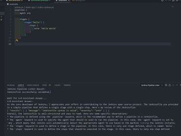 使用 vscode 插件 vscode-jenkins-pipeline-linter-connector 和 LLMs 大模型校验你的 Jenkinsfile